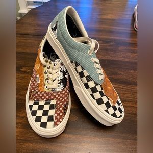 Vans Authentic Multi Colored Patchwork Shoe-New Without Tags